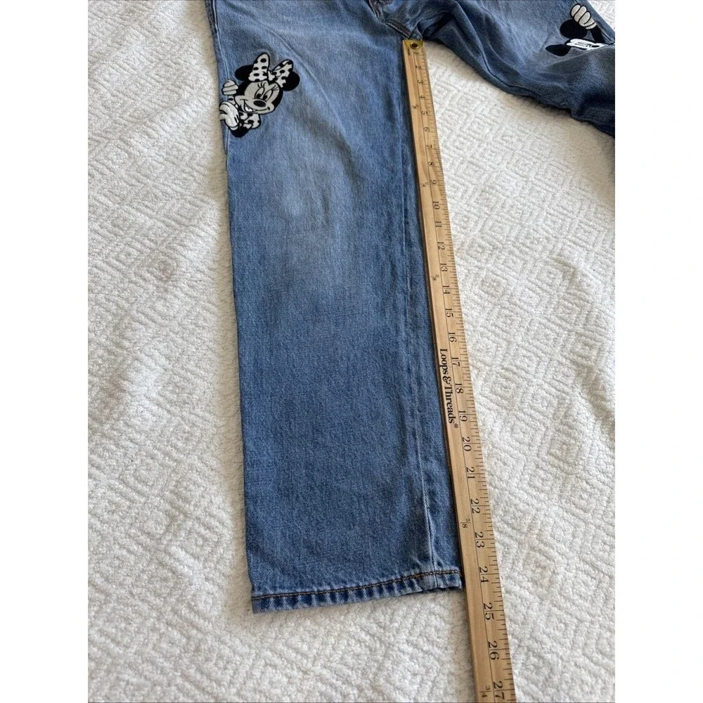 Girl's 2017 Gap Disney Girlfriend Jeans Mickey Minnie Mouse Size 14
